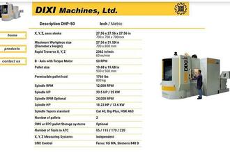 2008 DIXI DHP50-4X Horizontal Machining Centers | Liberty Machine Works LLC (9)