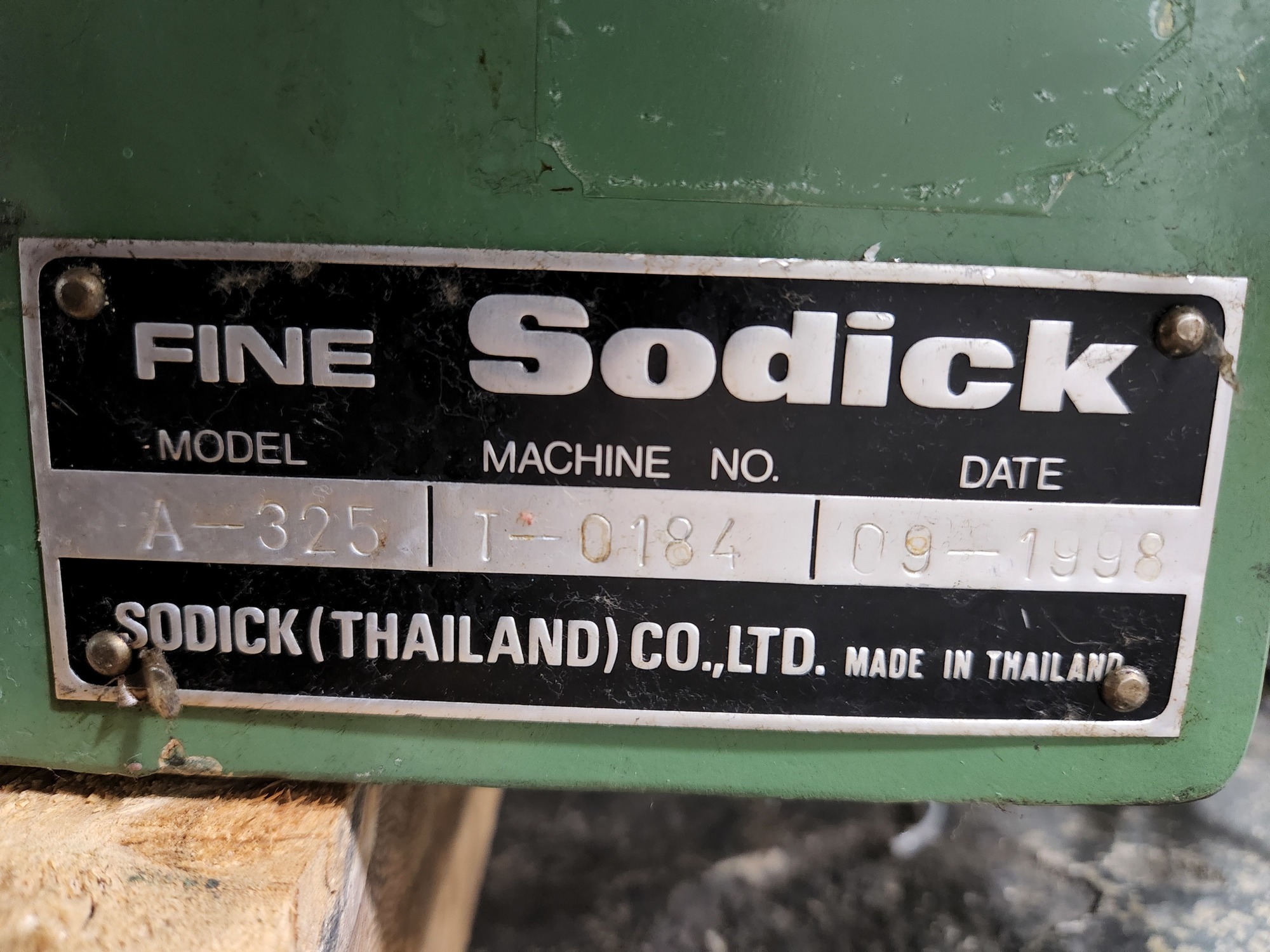 1998 SODICK A325 Wire EDM | Liberty Machine Works LLC