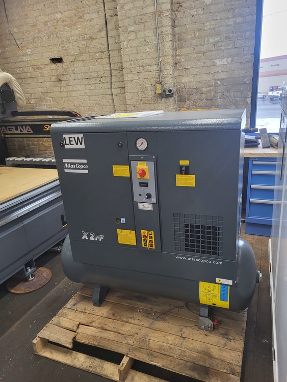 2019 ATLAS COPCO GX2FF Rotary Screw & Sliding Vane Air Compressors | Liberty Machine Works LLC